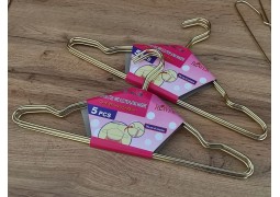 Вішалки-плечики металеві (золотисті) 400х3,5мм. (гурт. 200шт.)